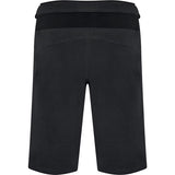 Madison Zenith men's mountain bike shorts with water-resistant coating and adjustable waist, shown in black fabric.