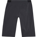 Madison DTE men's 3-layer waterproof cycling shorts with breathable fabric, shown on model in outdoor setting.