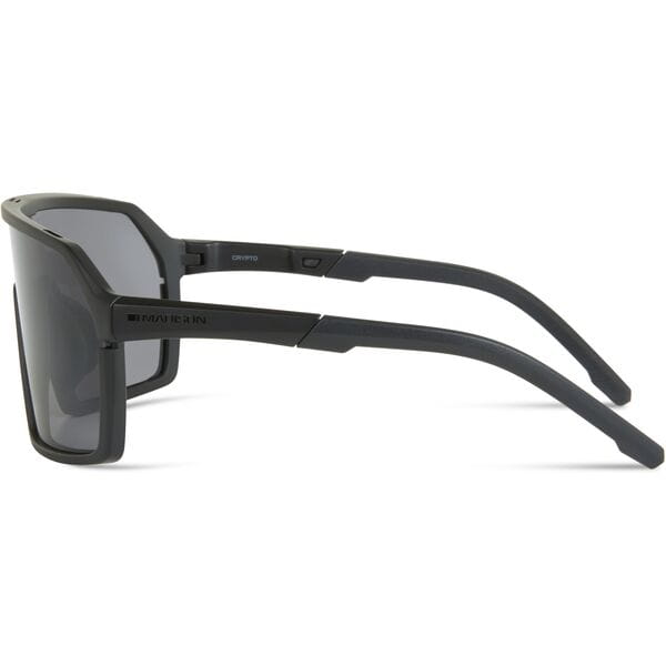 Madison Eyewear Crypto Matt Black sunglasses with black mirror lenses and UV protection, stylish eyewear for men and women.
