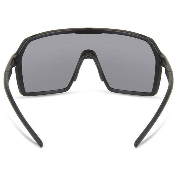 Madison Eyewear Crypto Matte Black sunglasses with black mirror UV-protected lenses, stylish eyewear for sun protection.