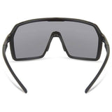 Madison Eyewear Crypto Matte Black sunglasses with black mirror UV-protected lenses, stylish eyewear for sun protection.