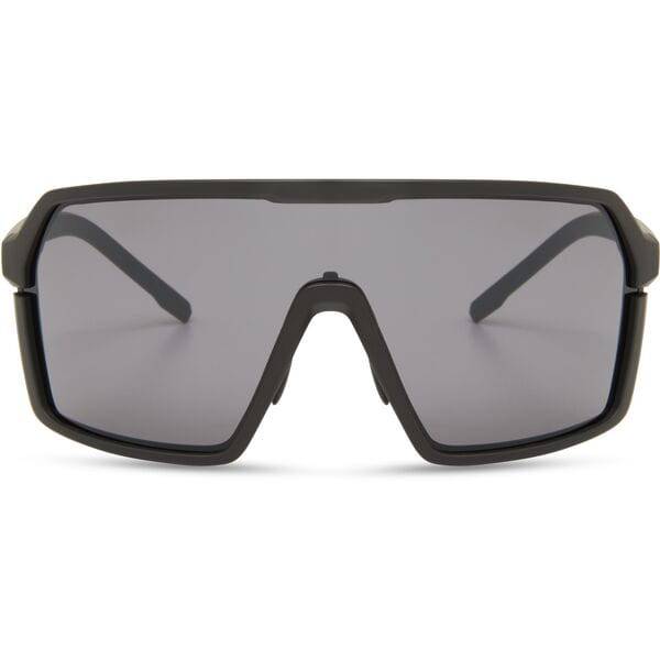 Madison Eyewear Crypto matte black sunglasses with black mirror lenses and UV protection, stylish eyewear for outdoor wear