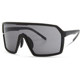 Madison Eyewear Crypto Matt Black Sunglasses - Black Mirror Lens