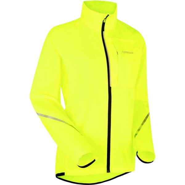 Madison women's packable cycling jacket with reflective details and ventilation, lightweight outdoor clothing for women.