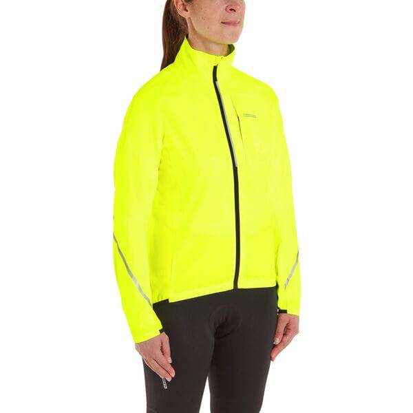 Madison women's packable cycling jacket with reflective details and ventilation, lightweight outdoor clothing for women.