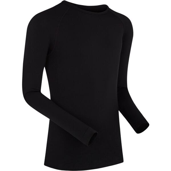 Madison Roam Isoler Mesh long sleeve base layer shirt with moisture-wicking fabric and seamless fit, designed for active wear.