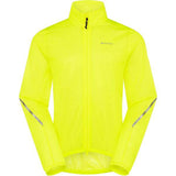 Madison Flux 2L waterproof jacket with reflective inserts and stretch fabric, shown in a packable, lightweight outdoor clothing style.