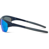 Madison Eyewear Mission Ink Navy sunglasses with blue mirror polycarbonate lenses, stylish and durable eyewear for everyday wear.