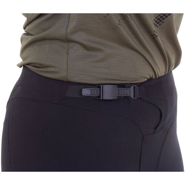 Madison Flux women's DWR trail trousers showing lightweight, stretch water-repellent MTB pants with a slim fit and functional design.