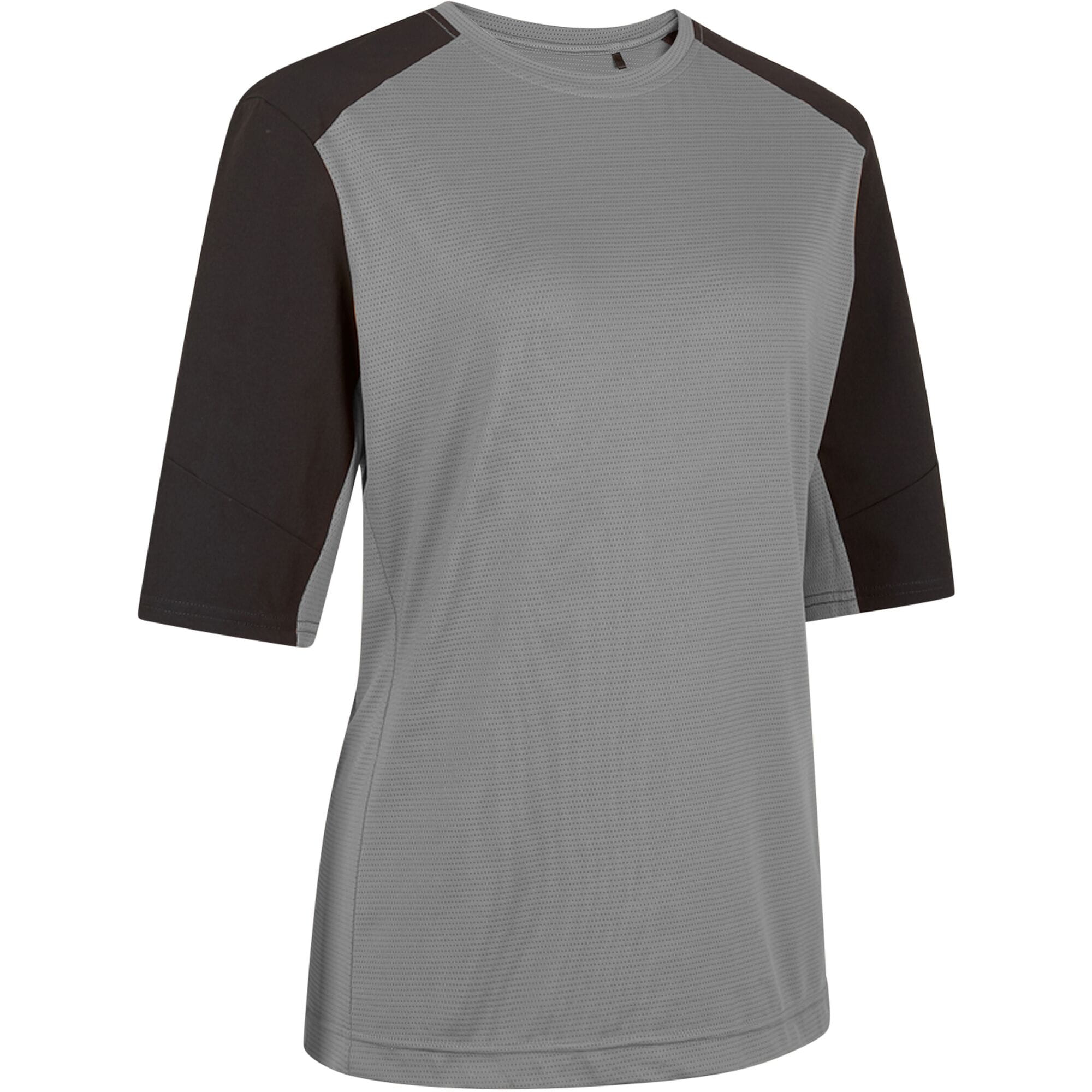 Madison Flux Trail Women's Short Sleeve Cycling Jersey in magnesium grey, size 6, with breathable fabric and cycling-specific fit.
