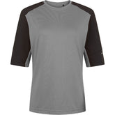 Madison Flux Trail Women's short sleeve cycling jersey in magnesium grey, size 6, with breathable fabric and sporty fit.
