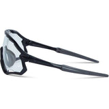 Madison Eyewear Code Breaker II sunglasses with interchangeable lenses and RX compatibility, featuring sleek black frames.