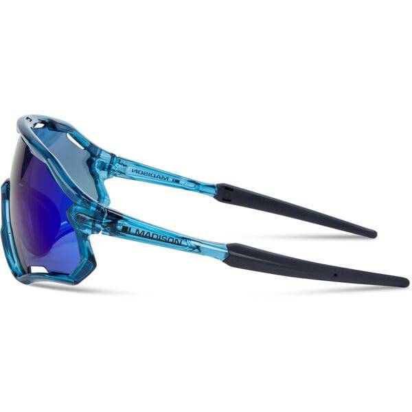 Madison Eyewear Code Breaker II sunglasses with interchangeable lenses and prescription support, showcasing stylish frame and lens options.
