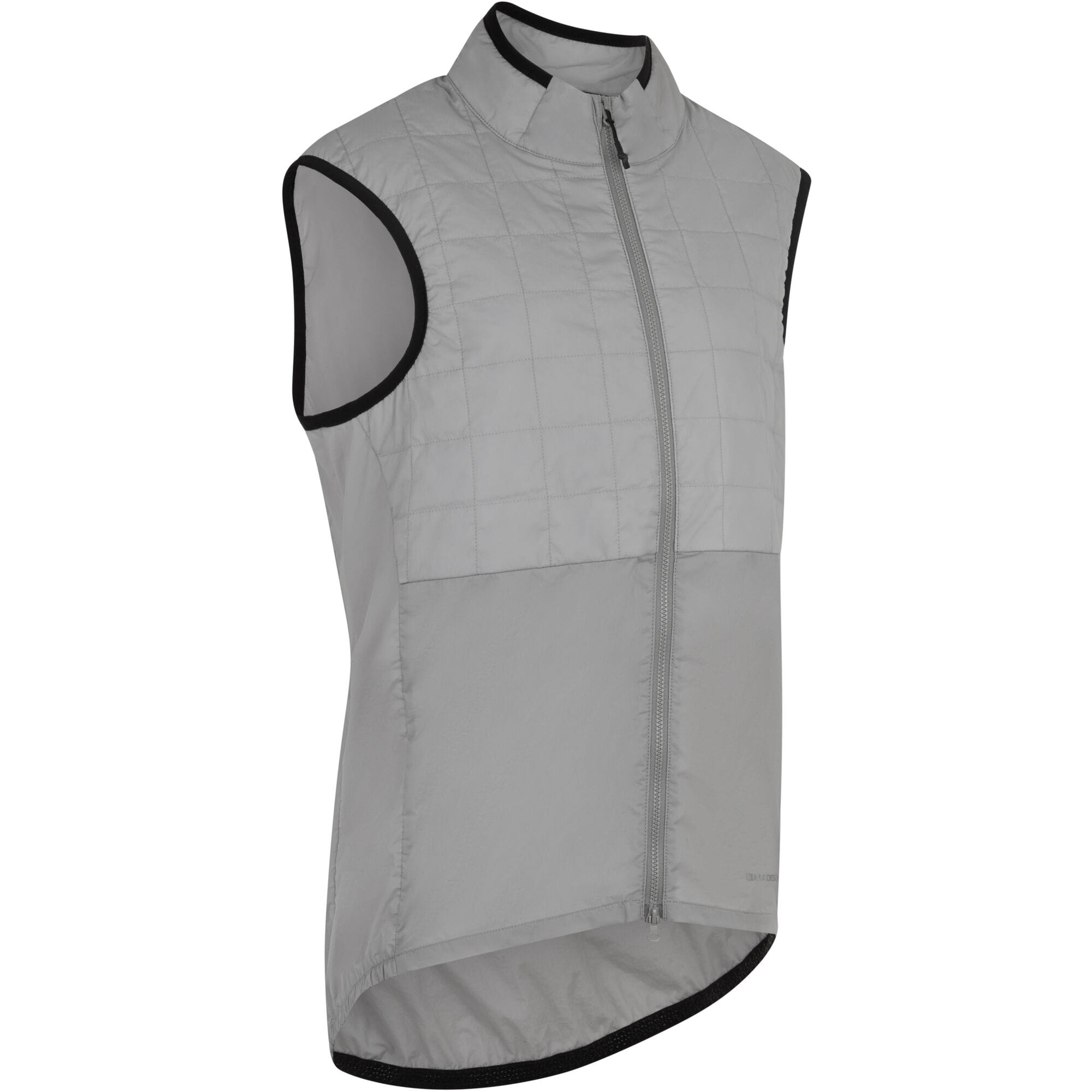 Madison Roam women's windproof packable Primaloft insulated gilet vest displayed outdoors, showcasing its lightweight, quilted design.