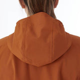 Madison Roam women's 2-layer waterproof cycling jacket with reflective details, shown in black with a hood and front zip.