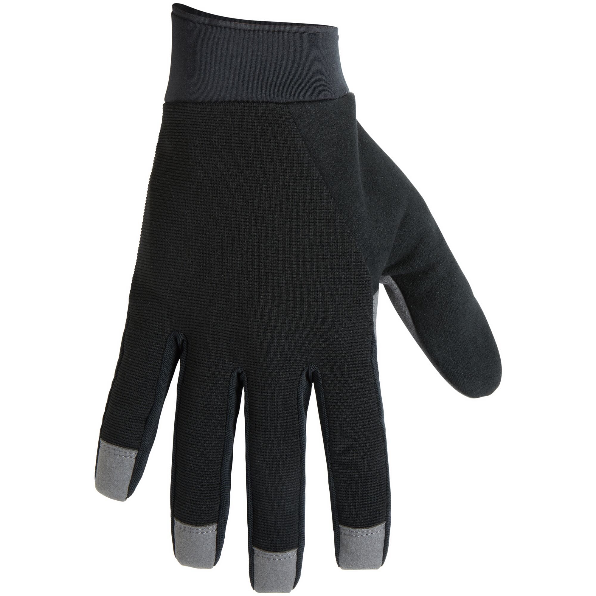 Madison Freewheel Youth Gel Pad Trail Gloves with silicone grip for MTB riding, showing padded palms and snug wrist fit.
