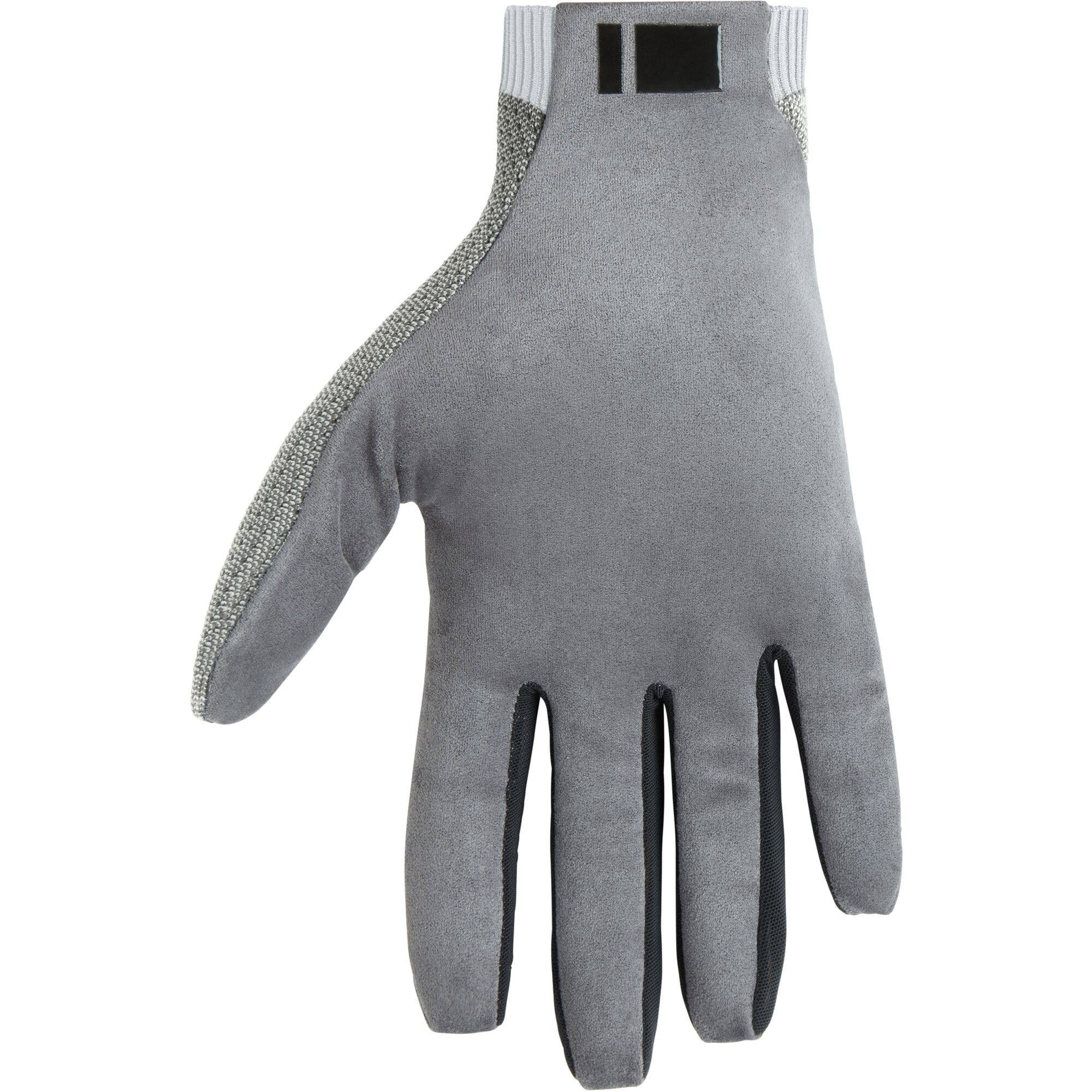 Madison Flux Trail gloves with touchscreen capability, durable AX suede palm, unisex cycling gloves, black outdoor sports apparel