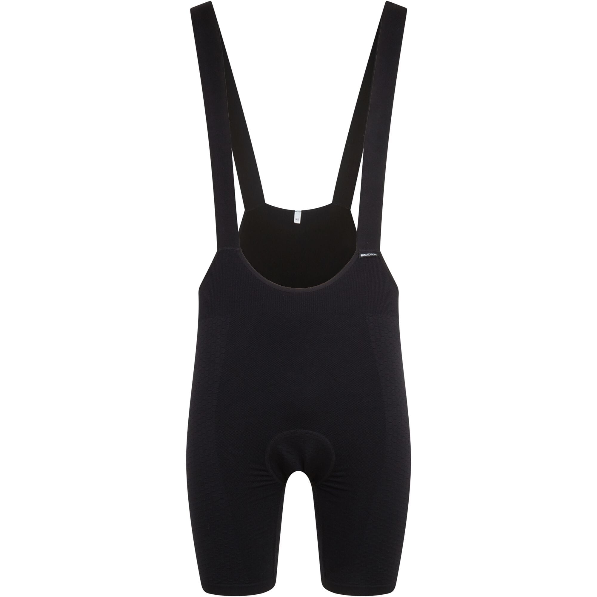 Madison Flux men's cycling bib liner shorts with dual density chamois for comfort and support during bike rides.