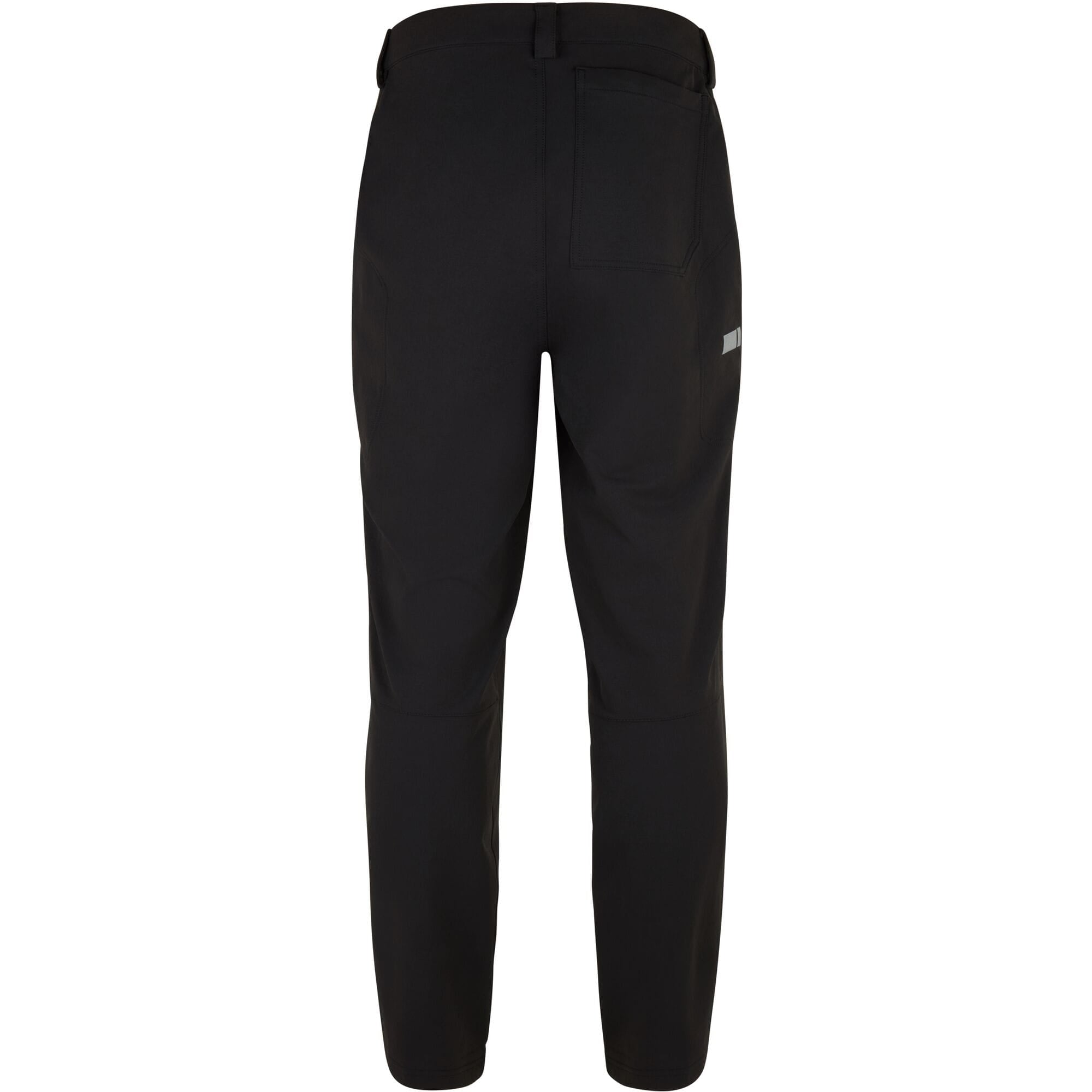 Madison Roam Workshop men's DWR cargo trousers with stretch fabric and knee pad compatibility, shown in a rugged outdoor setting.