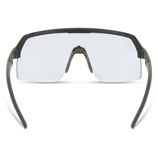 Madison Eyewear Crypto Air Matt Black sunglasses with clear interchangeable lenses and sleek, modern design.