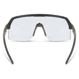 Madison Eyewear Crypto Air Matt Black sunglasses with clear interchangeable lenses and sleek, modern design.