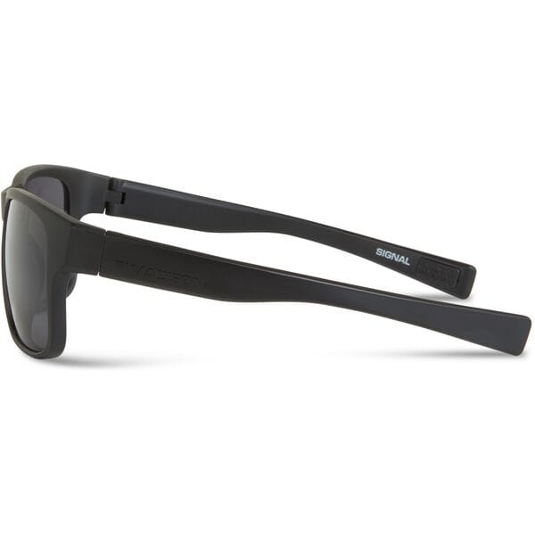 Madison Eyewear Signal matte black sunglasses with black mirror lenses and UV protection, stylish eyewear for sun protection.