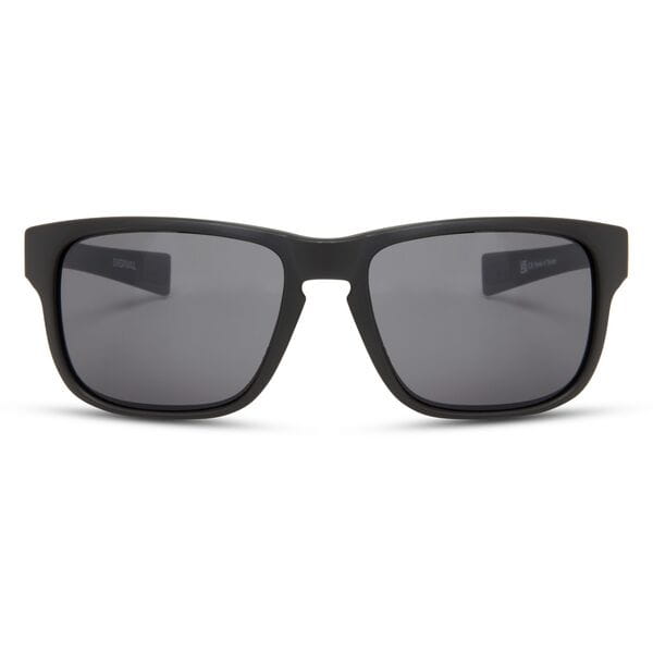 Madison Eyewear Signal matte black sunglasses with black mirror UV protection lenses, stylish and protective eyewear.