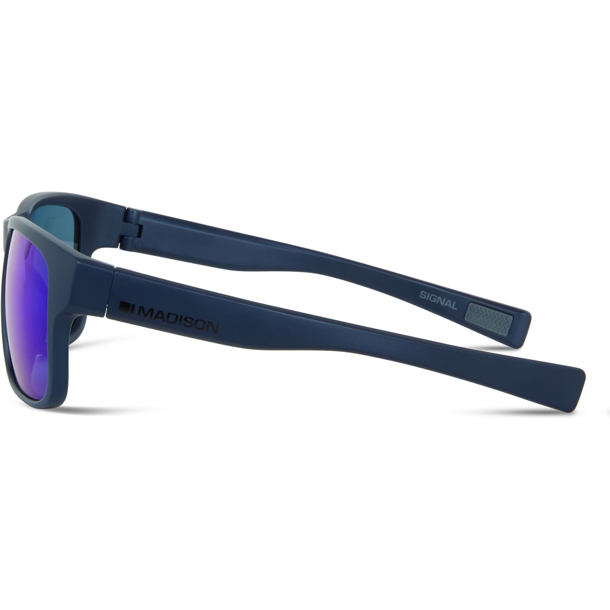 Madison Eyewear Signal Ink Navy sunglasses with blue mirror polycarbonate lenses, stylish eyewear for sun protection