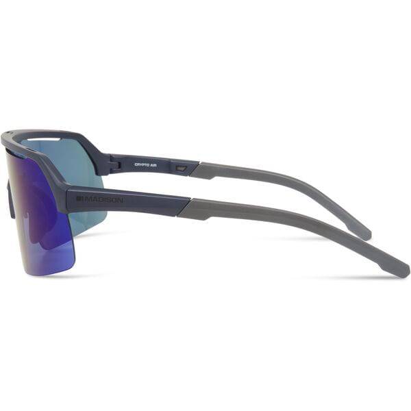 Madison Eyewear Crypto Air Ink Navy sunglasses with blue mirror, amber and clear lenses in a 3-pack, stylish and versatile eyewear.