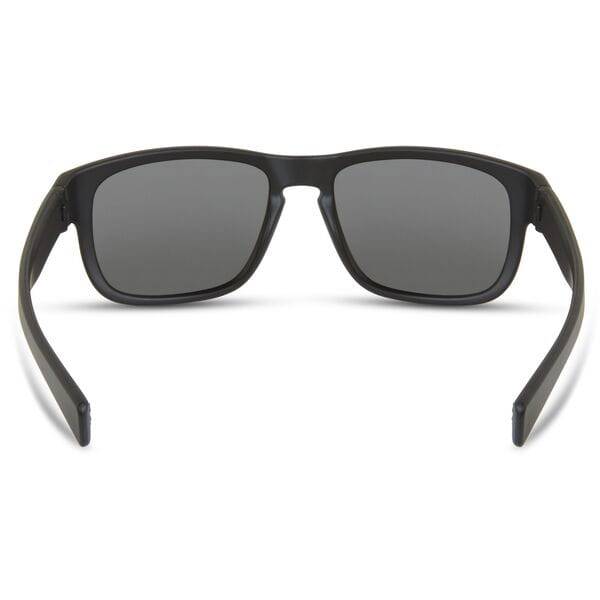 Madison Eyewear Signal Matte Black sunglasses with three polarized lenses in silver mirror, bronze, and yellow.