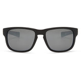Madison Eyewear Signal matte black sunglasses with three polarized lenses: silver mirror, bronze, and yellow.