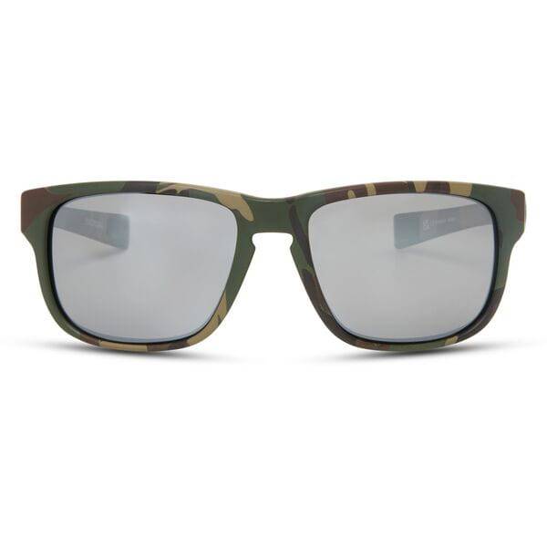 Madison Eyewear Signal Camo Polarised Sunglasses 3-lens pack featuring silver, bronze, and yellow lenses with camouflage design