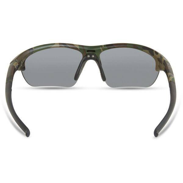 Madison Eyewear Mission Camo sunglasses with silver mirror and bronze yellow polarized lenses, stylish and protective eyewear.