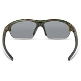 Madison Eyewear Mission Camo sunglasses with silver mirror and bronze yellow polarized lenses, stylish and protective eyewear.