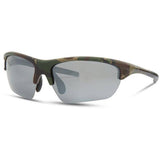 Madison Eyewear Mission Camo sunglasses with silver mirror and bronze yellow polarized lenses, stylish outdoor eyewear.