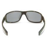 Madison Eyewear Target Camo Polarised Sunglasses with three lenses in silver mirror, bronze, and yellow colors.