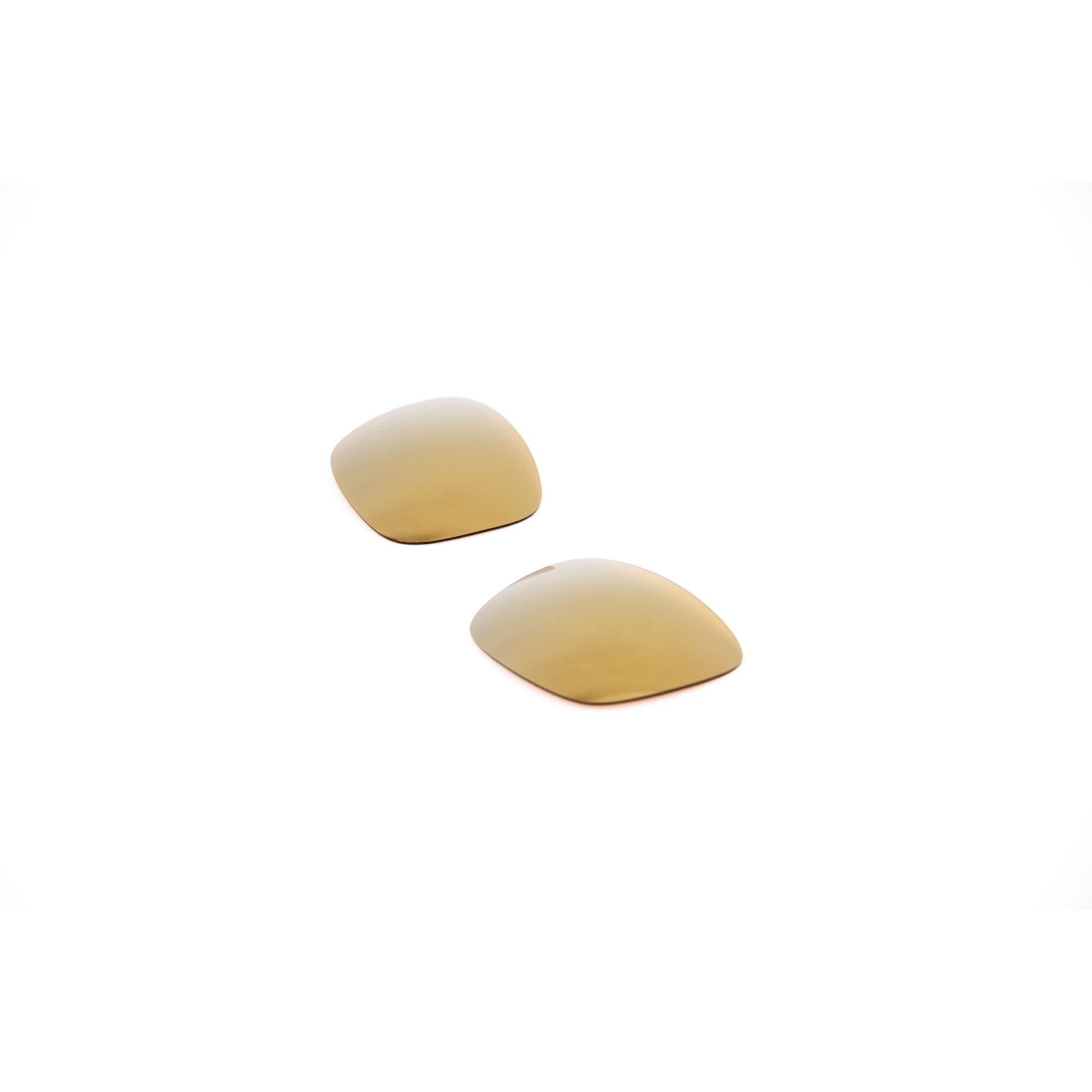 Madison Eyewear Signal polarized spare lenses for cycling sunglasses, showing clear, tinted lens options in a close-up image.