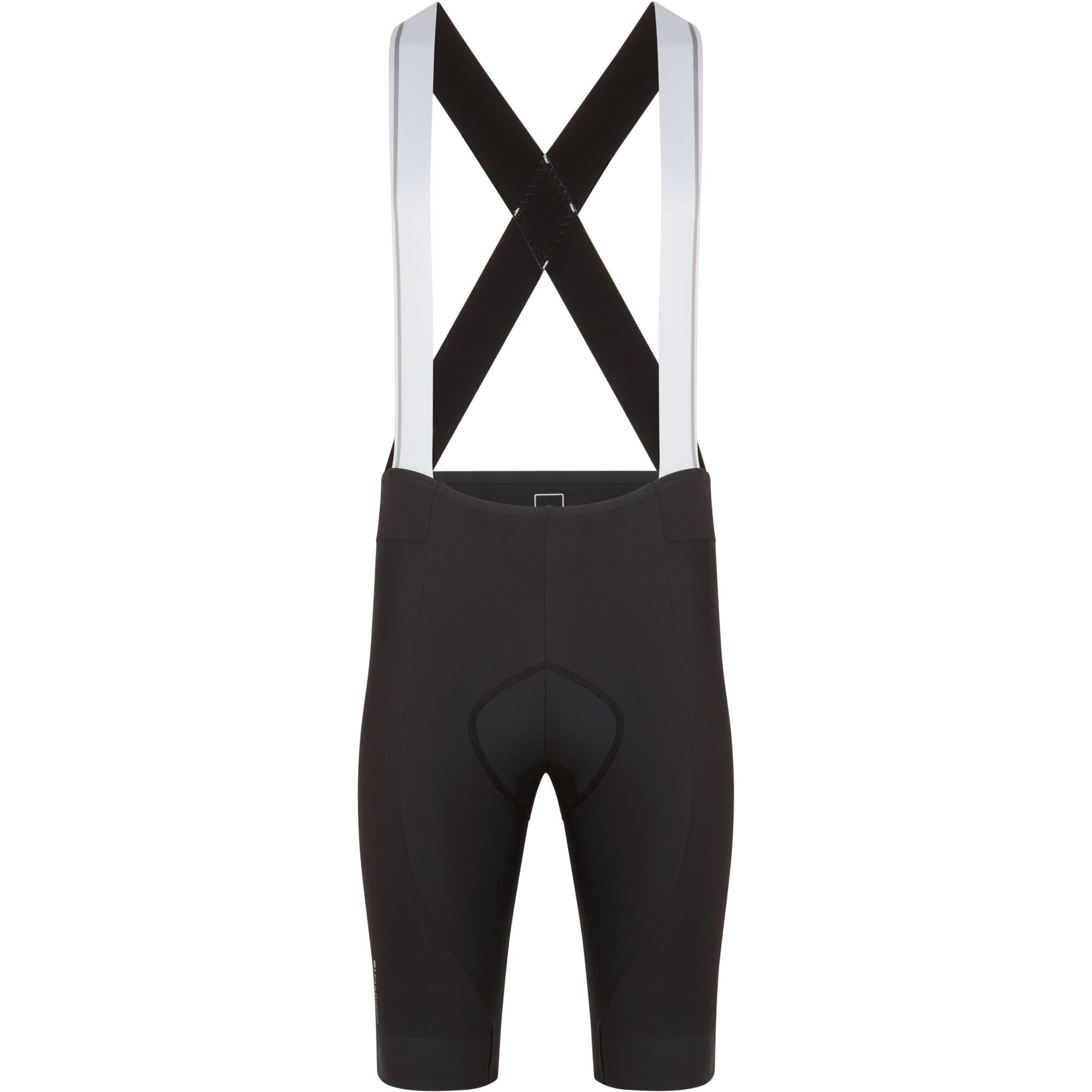 Madison Flux men's Lycra cycling bib shorts with EIT dual-density pad, form-fitting and designed for comfort during rides.