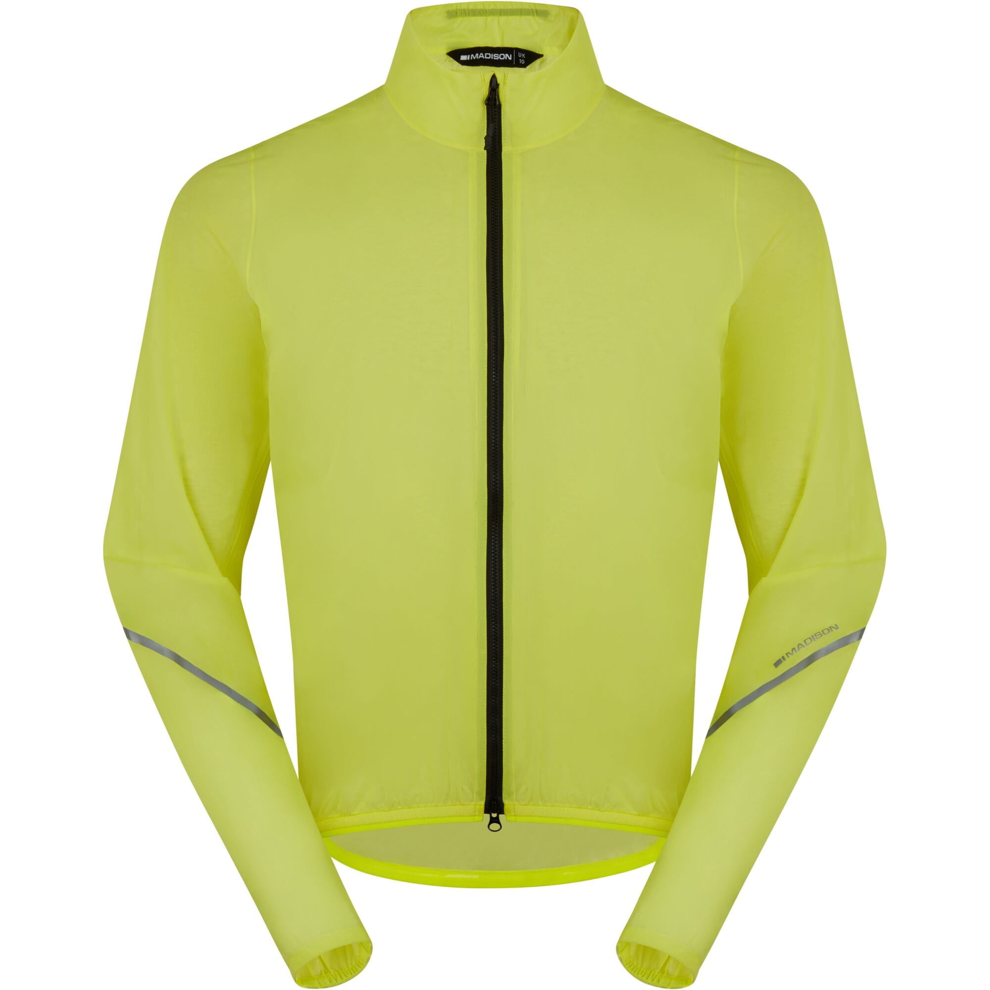 Madison Flux 2L Ultra Packable waterproof men's jacket with breathable, wind-resistant outerwear in navy blue.