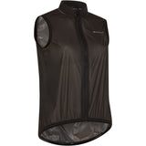 Madison Flux 2L waterproof women's cycling gilet with reflective inserts, packable and lightweight for outdoor biking.