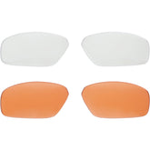 Madison Eyewear Target Upgrade Lens Pack with 2 amber and clear UV protection lenses for eyewear.