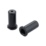 Jagwire black cable guide stopper for 5mm housings, set of 10, used for bike cable management and component installation.