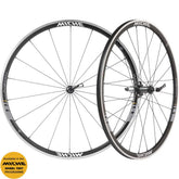 Miche Neon Black Road Wheels tubeless-ready bicycle components with 9-12 speed compatibility, featuring sleek black design.