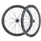 Miche Kleos RD 50mm tubeless road wheel with ceramic bearings and aero design, showcasing sleek aerodynamic profile and high-performance components.
