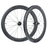 Miche Kleos RD 62mm tubeless road wheels with ceramic bearings and aerodynamic design for high-performance cycling.