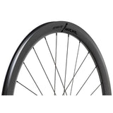 Miche SWR Evo 50 tubeless disc brake wheels with carbon rims and aluminum 7075 hubs, designed for road cycling components