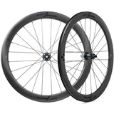Miche SWR Evo 50 tubeless road disc brake wheels with carbon rims and AL 7075 hubs, showing sleek cycling component design