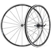 Miche Syntium Pro Black road wheelset with tubeless-ready, asymmetric aluminum wheels for cycling components.