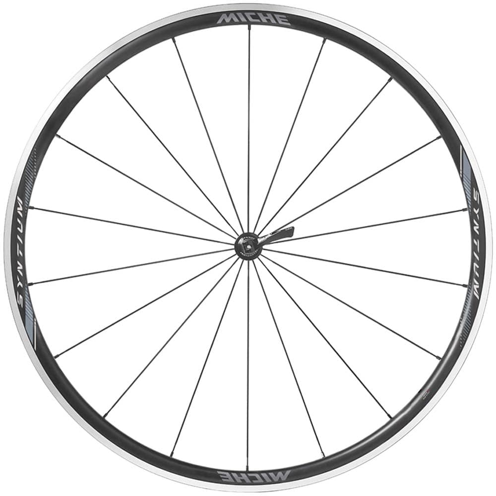 Miche Syntium Pro Black Road Wheels tubeless-ready asymmetric aluminium wheelset for road cycling.