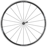 Miche Syntium Pro Black Road Wheelset with tubeless-ready, asymmetric aluminium rims, designed for high-performance cycling.